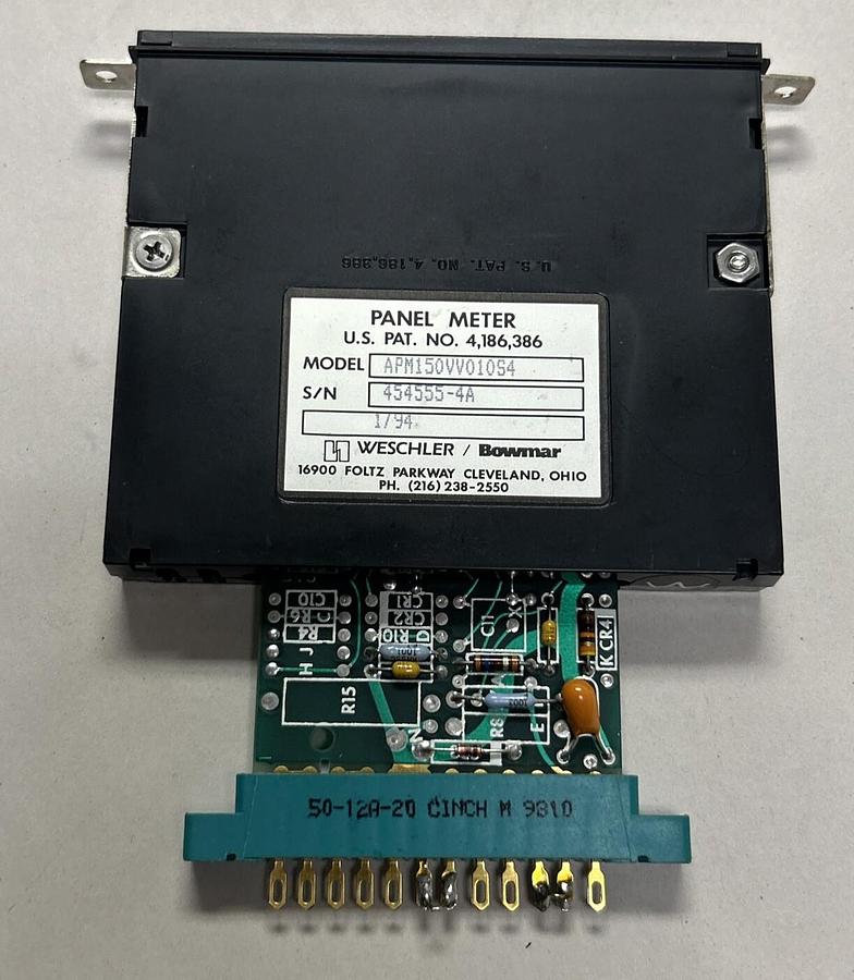 Used WESCHLER / BOWMAR,APM150VV010S4,PANET METER