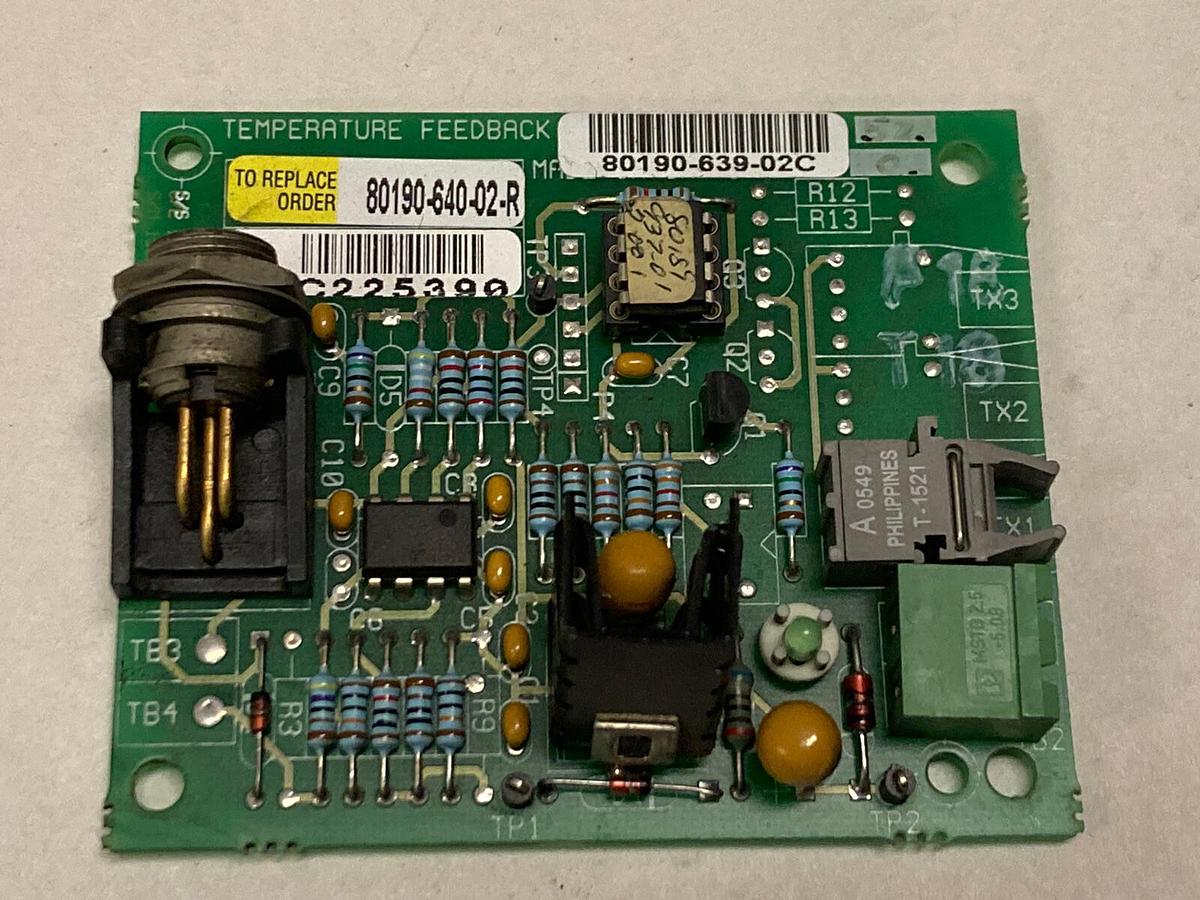 Used Allen-Bradley,80190-640-02-R,Temperature Feedback Board 80190-639-02C Rev B