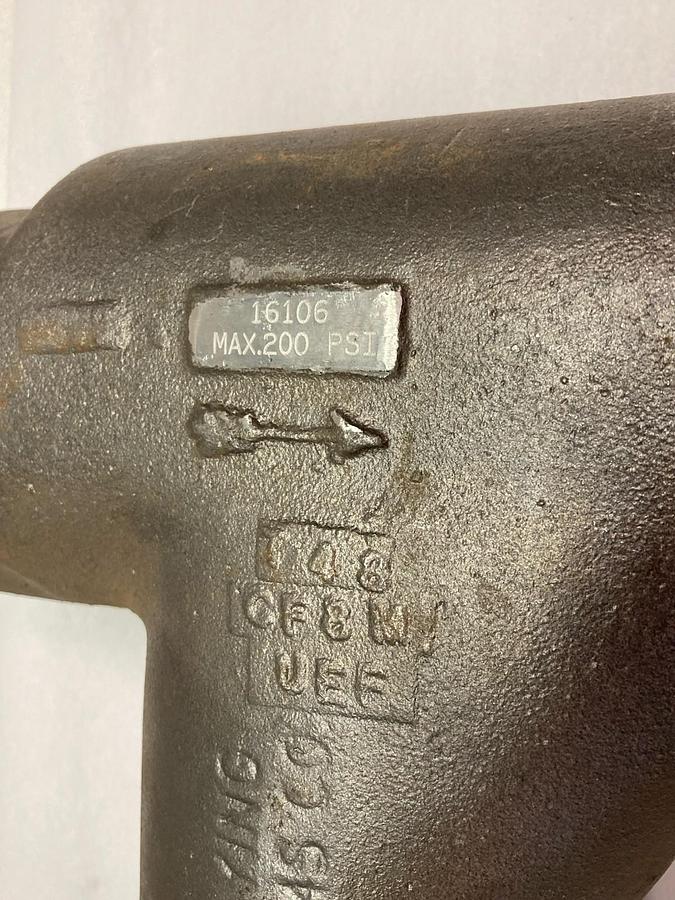 Used Spraying Systems,Model 16106-2-1/2-TW-SS-50,Strainer 2-1/2 Inch 200PSI