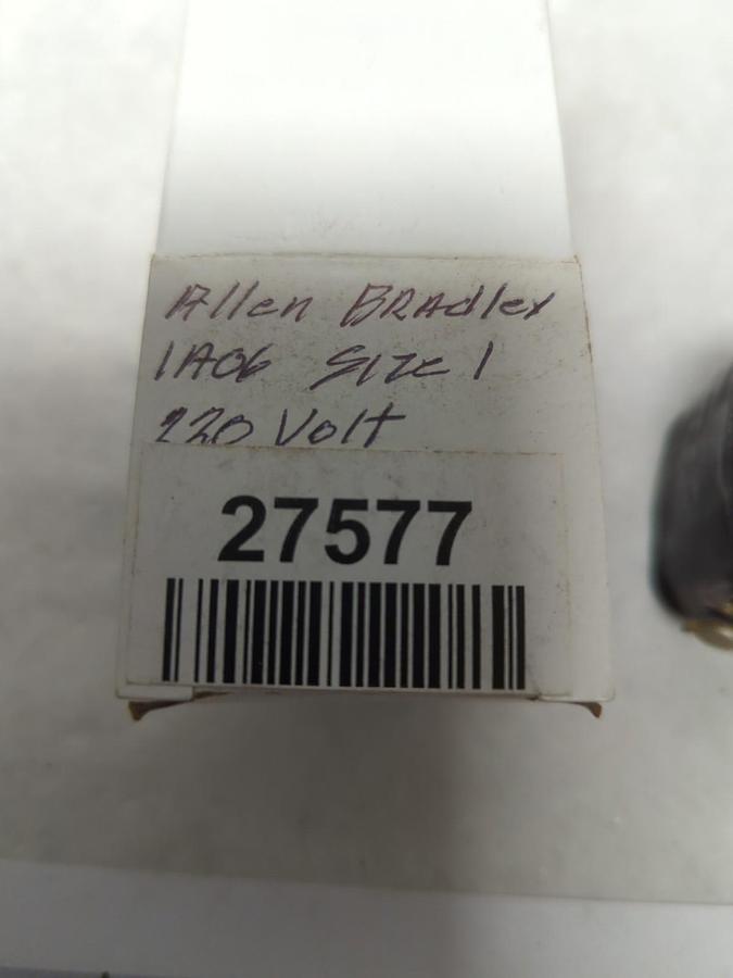 Used ALLEN-BRADLEY,1A06,COIL 220V 60HZ 208V 60HZ 110V 25HZ PRE-OWNED