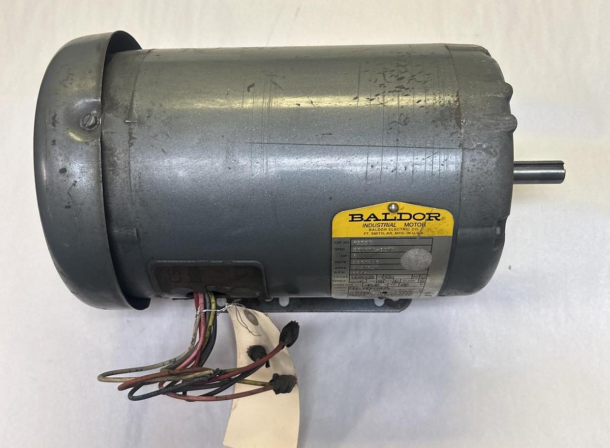 Used BALDOR,M3556,MOTOR 1HP 1140RPM 230/460V 3PH 56/56H FRAME
