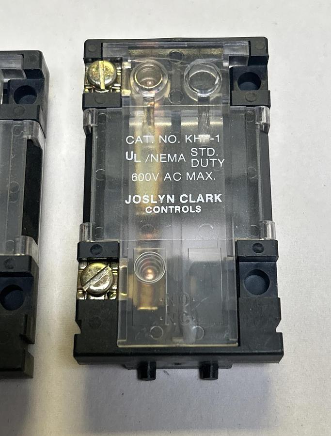 Used JOSLYN CLARK,KHP-1,AUXILIARY CONTACT LOT OF 3