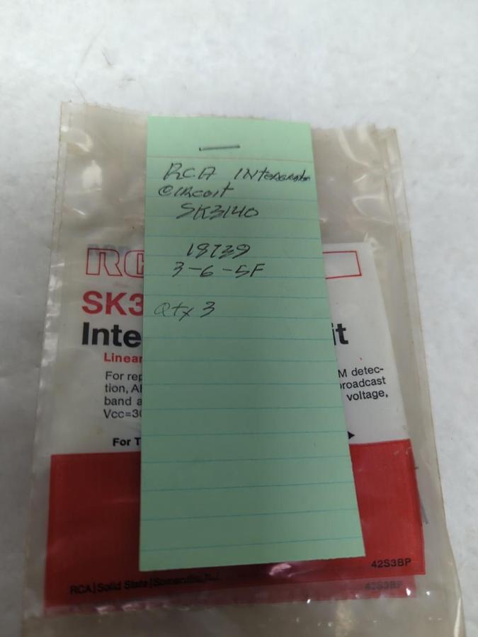 RCA,SK3140,INTERGRATED CIRCUIT LOT OF 3 NOS