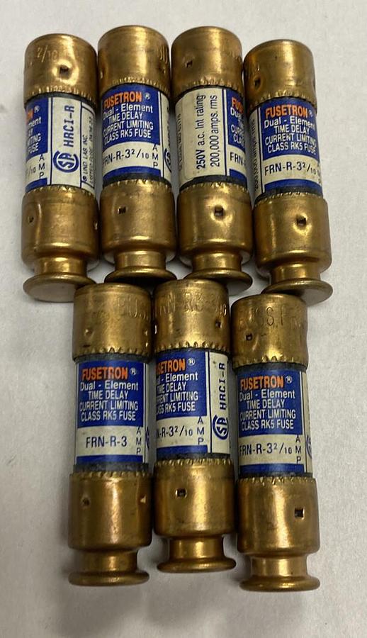 Cooper Bussmann,FRN-R-3 2/10,Fuse Lot Of 7 NOS