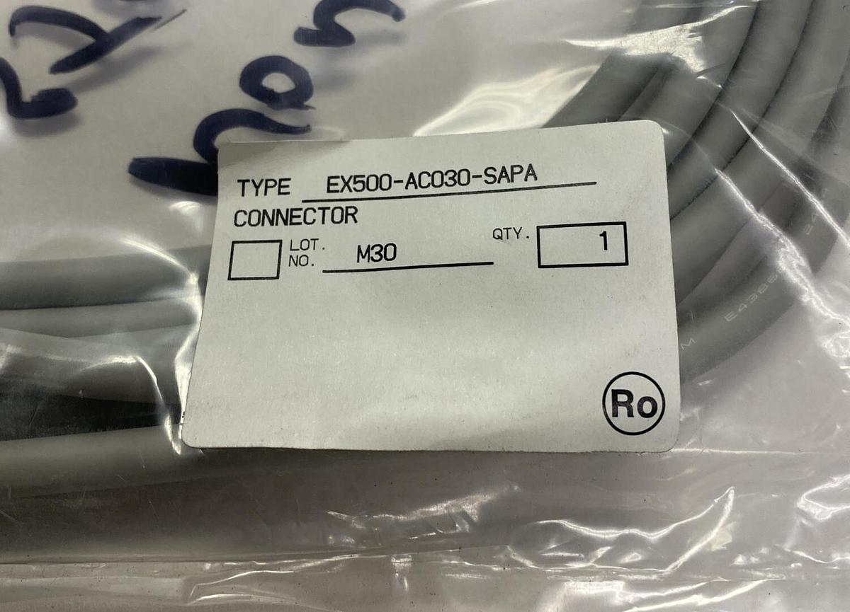 Used SMC,EX500-AC030-SAPA,CONNECTOR CABLE NEW
