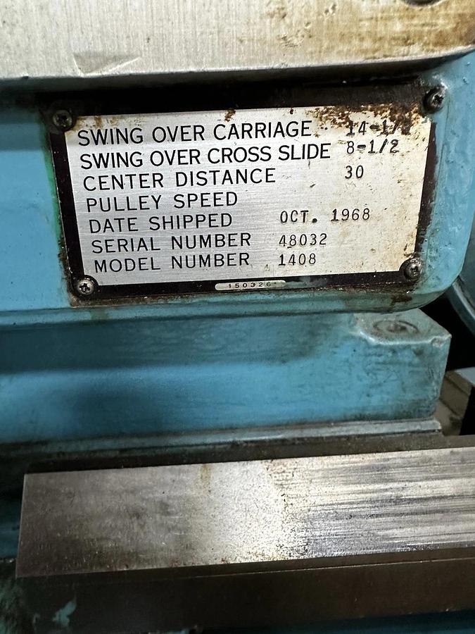 Used Lodge & Shipley,1408, Lathe