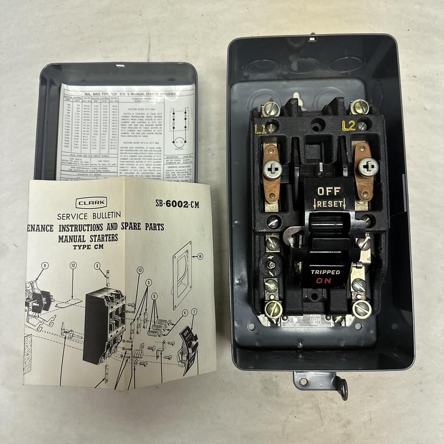 Clark Controller,2A201,Size 0 Manual Starter