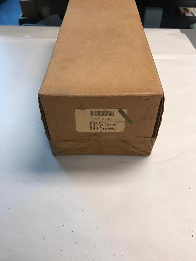 Used Cooper Bussmann,JCX-200E,2750V 200AMP Factory Sealed