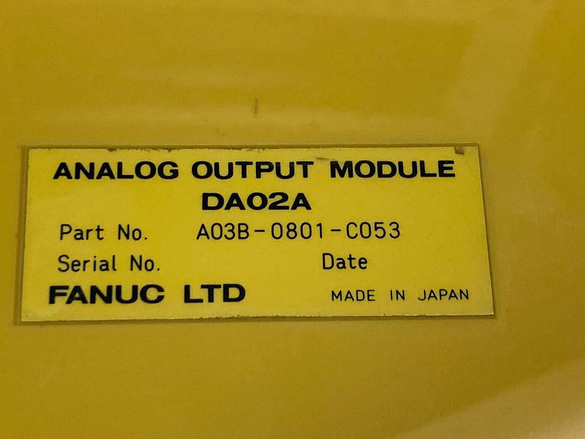 Used Fanuc,DA02A A03B-0801-C053,Analog Output Module