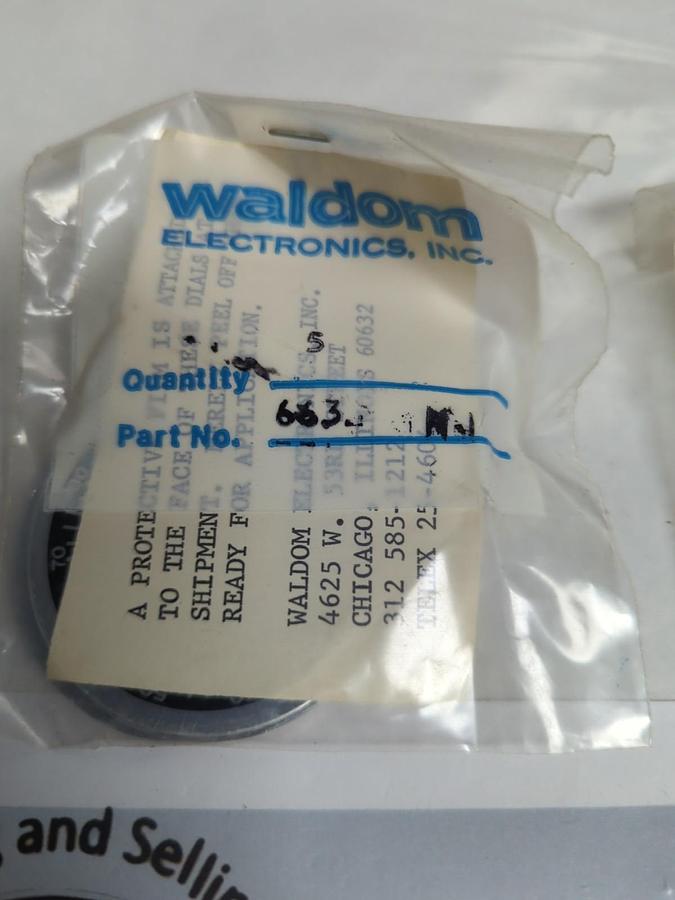 Used WALDOM OHMITE,663,0-100 DIAL PLATE LOT OF 10PCS. NOS