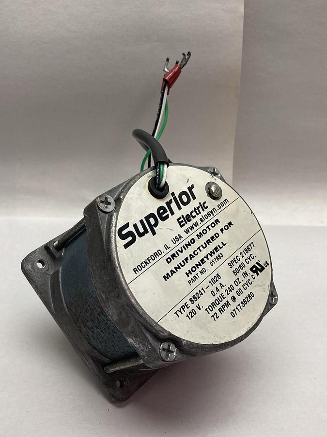 Used Superior Electric,Type SS241-1026,Stepping Motor 120V 0.4A 50/60Hz