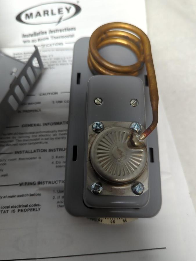 MARLEY,WR-80,STYLE B2M ROOM THERMOSTAT 20-80 DEG RANGE NOS