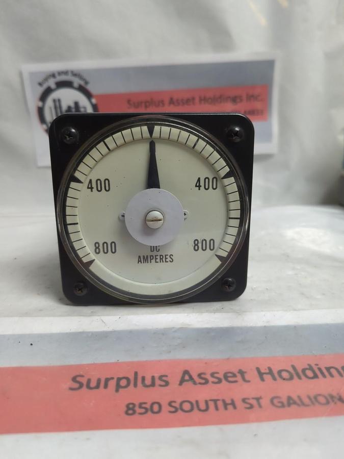 Used YOKOGAWA,YE/DB-40/100-0-100,PANEL METER 800-800 DC AMPERES PRE-OWNED
