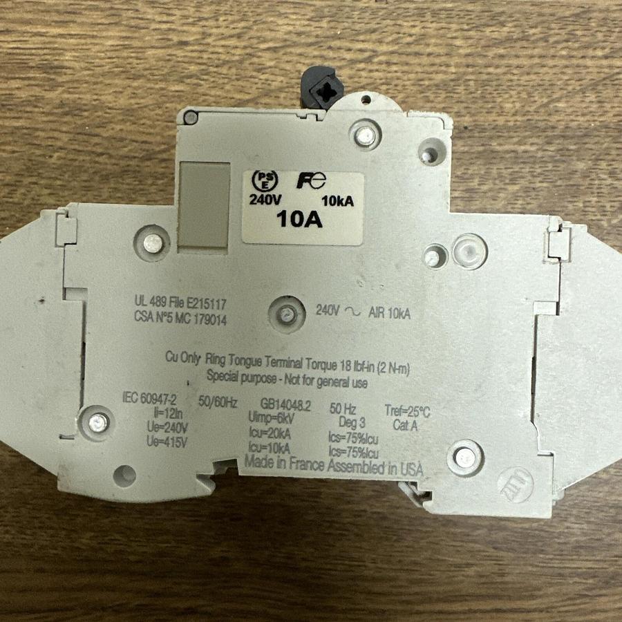 Used Schneider Multi 9,C60 10A,CIrcuit Breaker