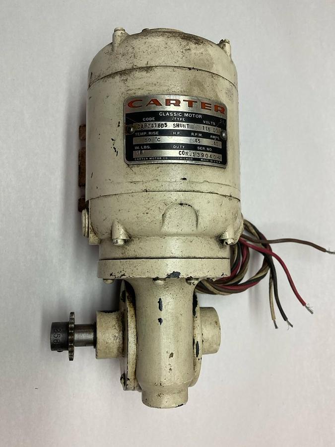 Used Carter,CSB0416D5,Type Shunt Classic Motor 115VDC