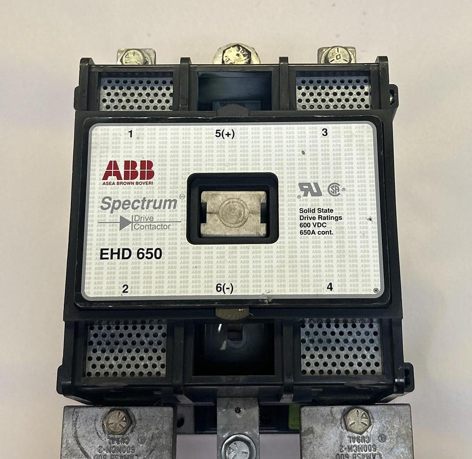 Used ABB,EHD650,DRIVE CONTACTOR 650A 600V