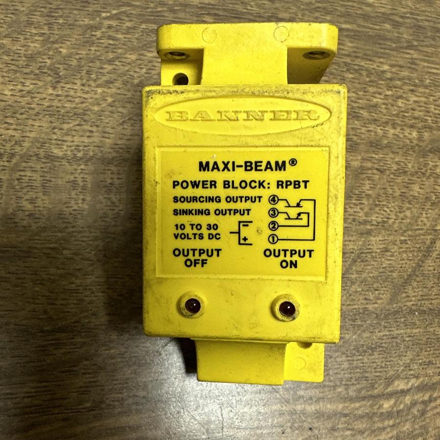 Used Banner Maxi Beam Power Block,RPBT,Photo Electric Emitter