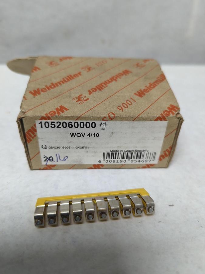WEIDMULLER,1052060000,CROSS CONNECTOR WQV 4/10 LOT OF 16 NOS