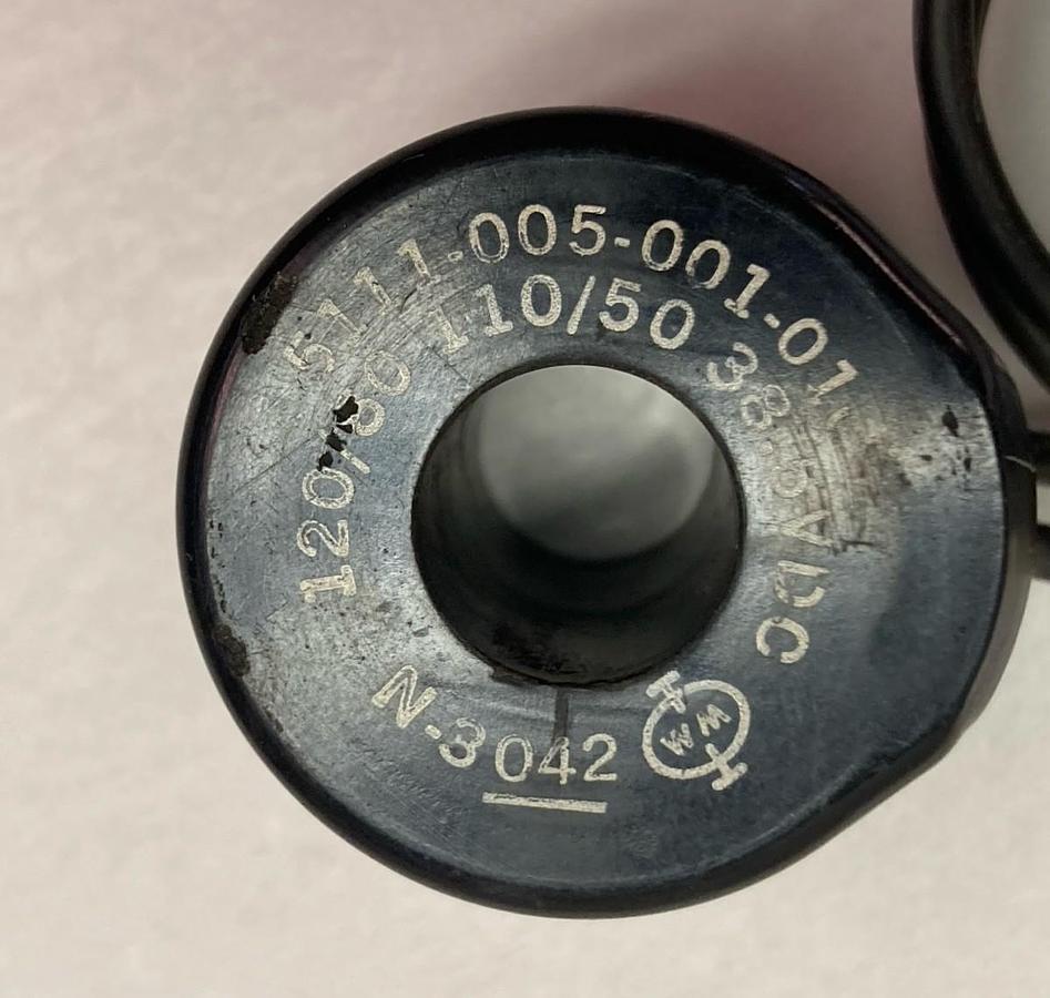 NSN,5111-005-001-010,Solenoid Coil 110/120V 50/60Hz 38.5VDC