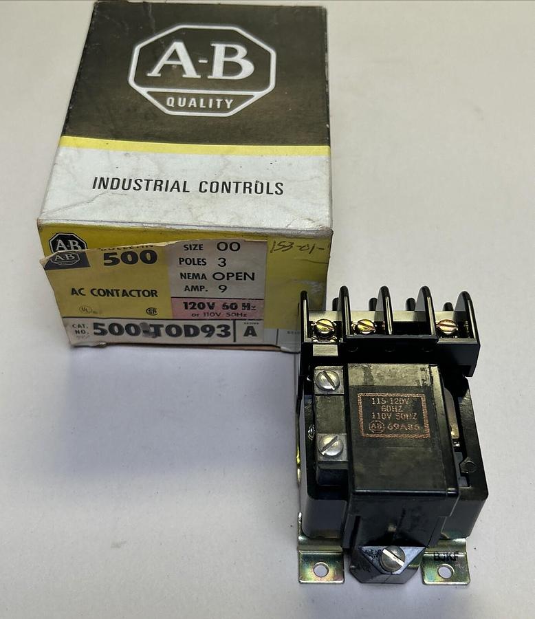 ALLEN BRADLEY,500-T0D930,AC CONTACTOR NOS