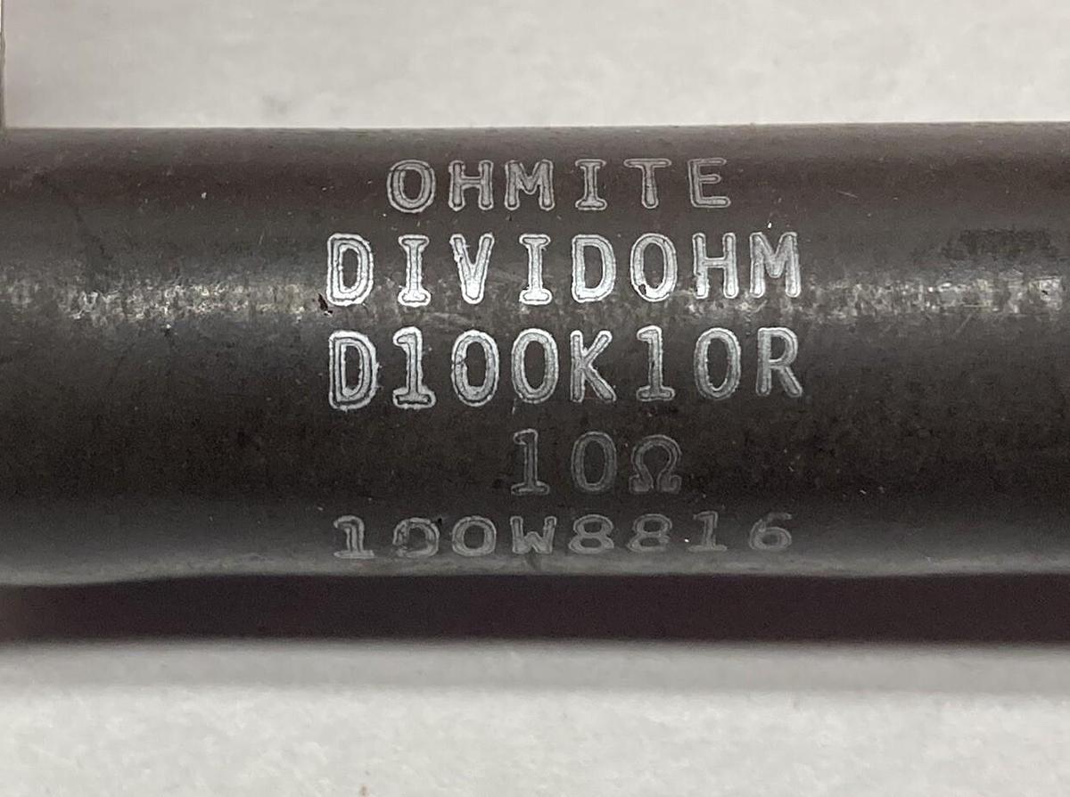 Used Ohmite,D100K10R,Resistor 10 OHM