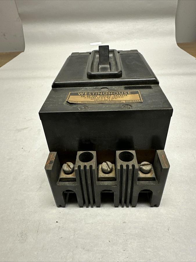 Used Westinghouse,1222033,F Frame 3 Pole 20 Amp 600 VAC Circuit Breaker