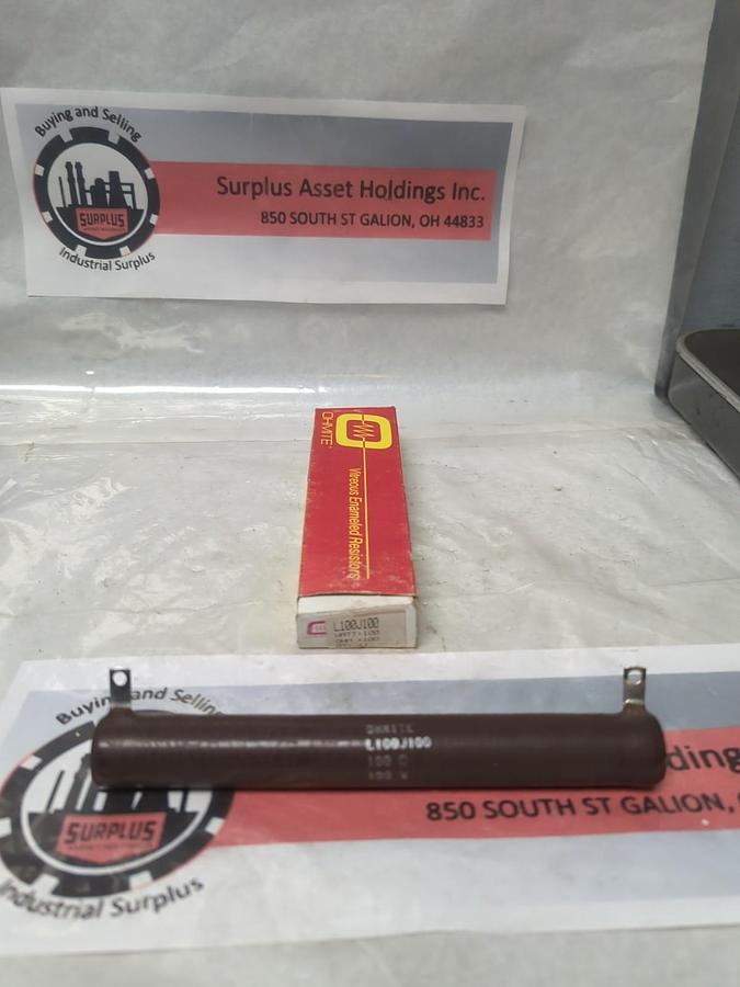 OHMITE,L100J100,RESISTOR 100 OHM 100 WATT NOS