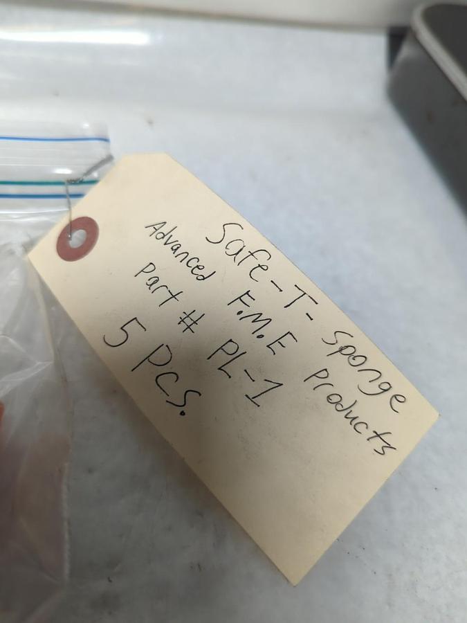ADVANCED F.M.E.,PL-1,SAFE-T-SPONGE LOT OF 5 NOS