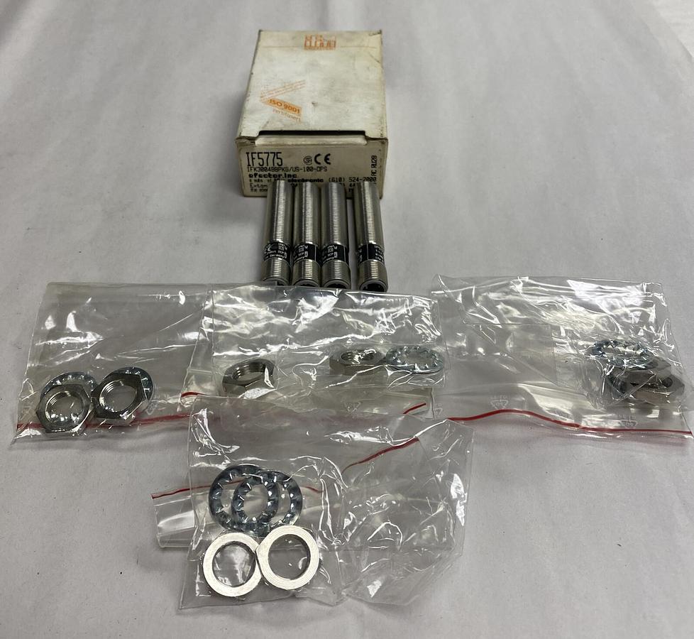 IFM,IFK3004BBPKG/M/US-100-DPS,Proximity Sensor Box Of 4 NOS