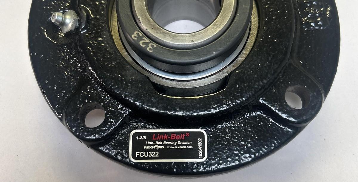 REXNORD,FCU322,FLANGE BALL BEARING 1-3/8INCH NOS