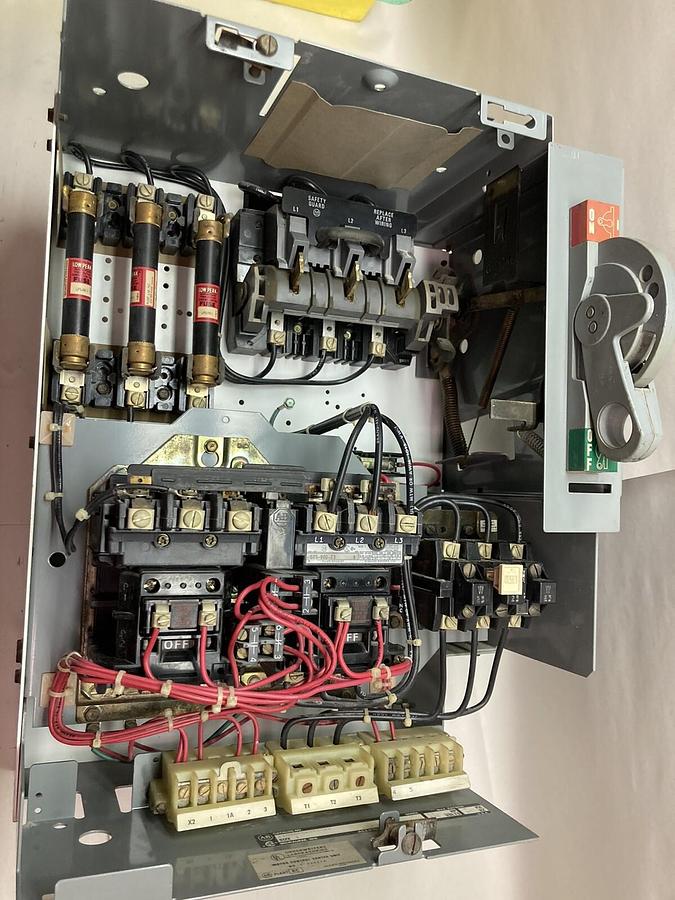 Used Allen-Bradley,2106B,Size 1 Fused MCC 20 Inch Reversing Starter Feeder Bucket