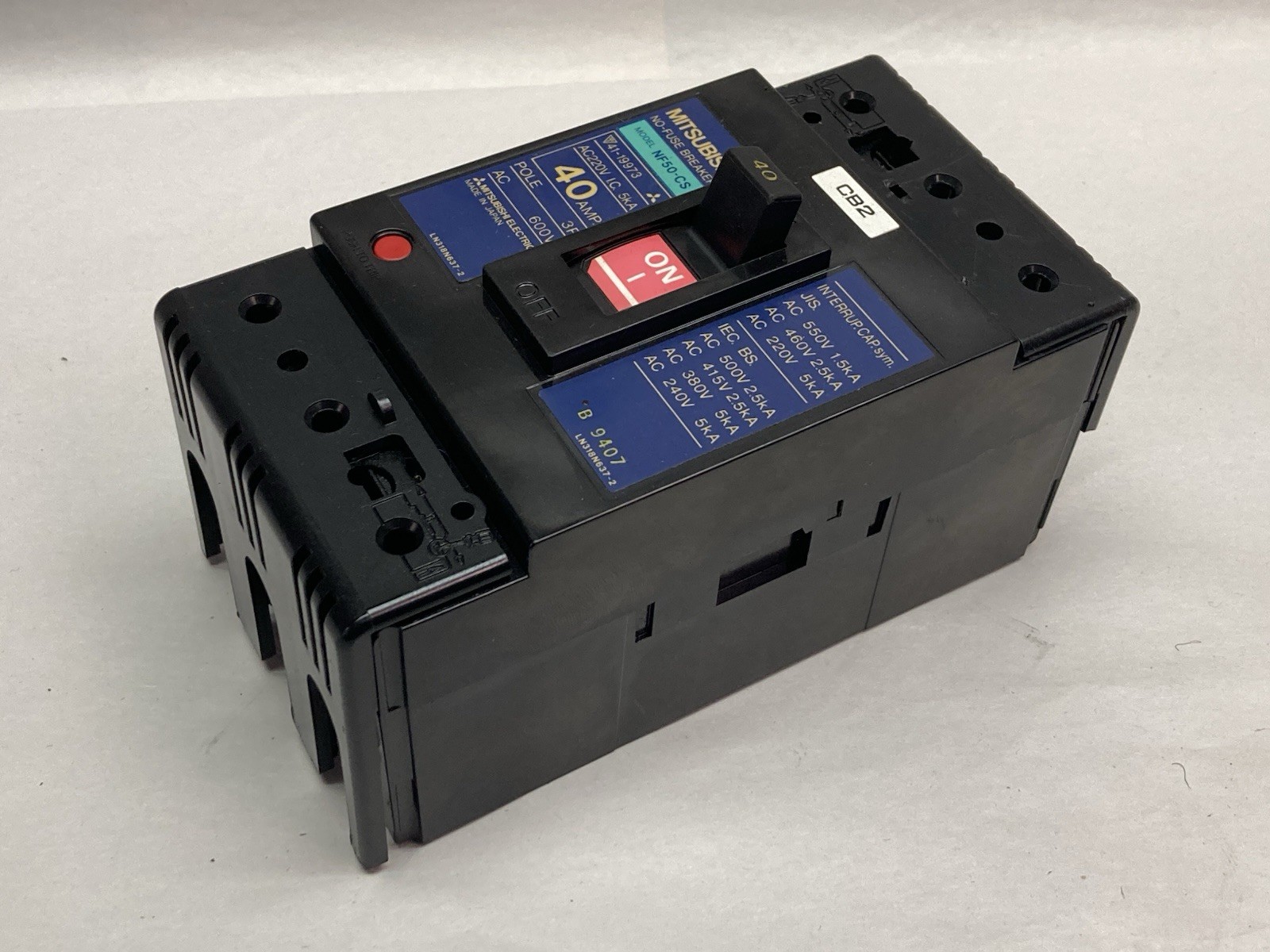 MItsubishi,NF50-CS,3-Pole Circuit Breaker 40A 600V