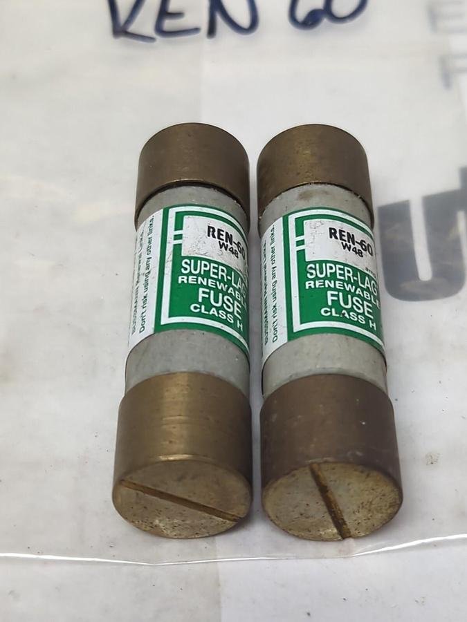 COOPER BUSSMANN,REN-60,RENEWABLE FUSE LOT OF 2 NOS
