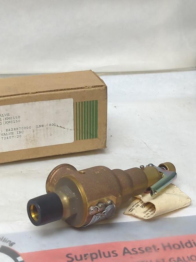KUNKLE,6010DCM01-KM,VALVE 1/2 IN 350SCFM 150 PSIG NOS