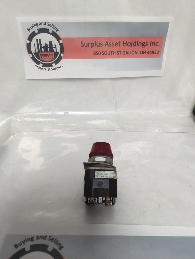 Used ALLEN BRADLEY,800T-P16,SERIES N PUSH BUTTON RED PRE-OWNED