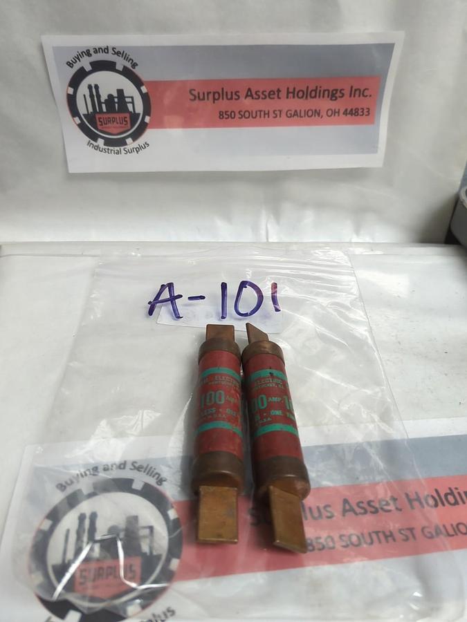 Used ROYAL,A-101,FUSE 100 AMP LOT OF 2 PRE-OWNED