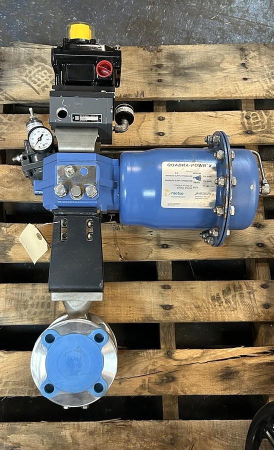 Used JAMESBURY,QPX2C/M,QUADRA-POWER X PNEUMATIC ACTUATOR VALVE ASSEMBLY