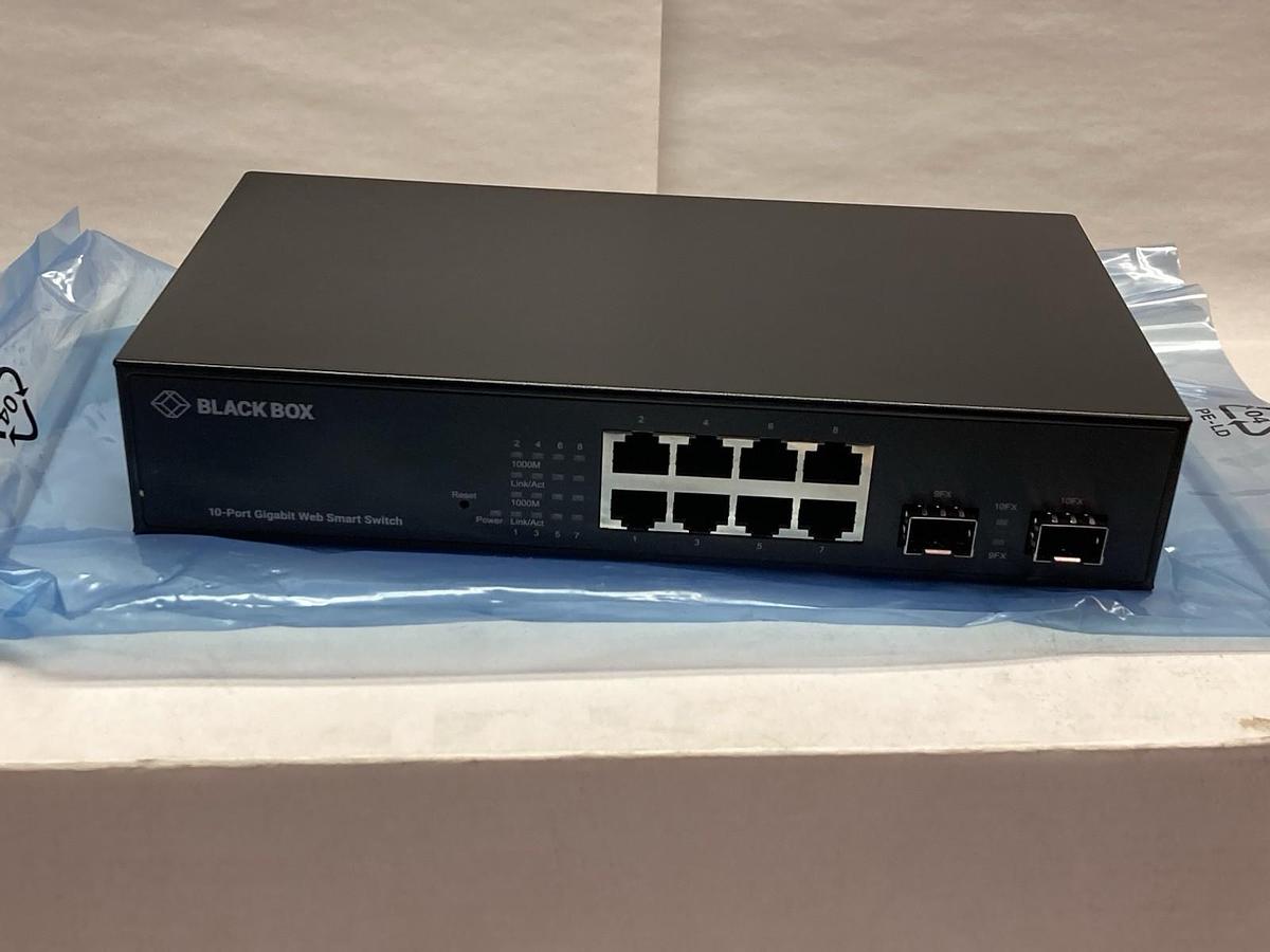Used Black Box,LGB710A,Gigabit Ethernet Web Smart Switch