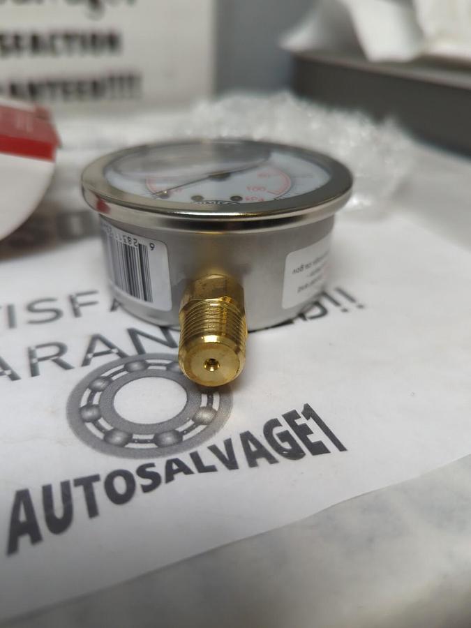 WINTERS,PFQ800,2-1/2 IN PRESSURE GAUGE 1/4 IN NPT 0-15 PSI/KPA NOS