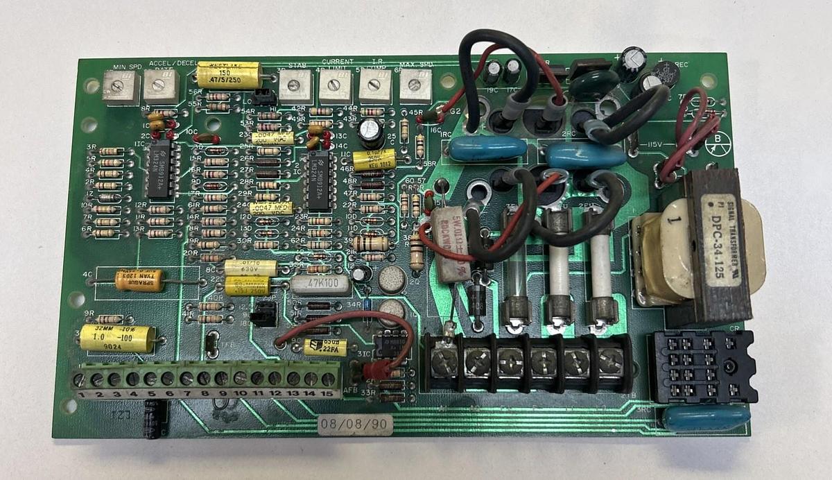Used EMERSON,413-213-100D,DC MOTOR CONTROL CIRCUIT BOARD