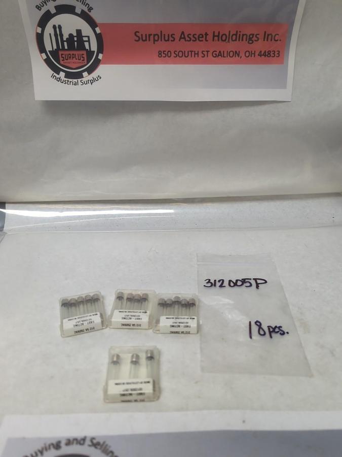 LITTELFUSE,312005P,FAST-ACTING 5 AMP FUSE LOT OF 18 NOS