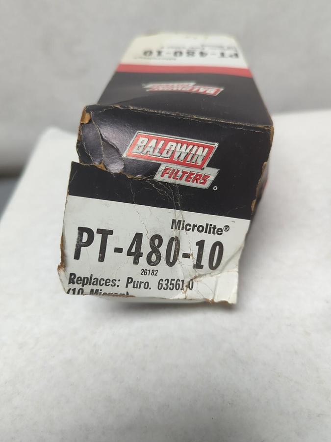 BALDWIN,PT-480-10,FILTER ELEMENT 10 MICRON NOS