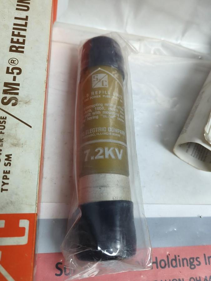 S&C,131300R4,SM-5 REFILL UNIT 200E AMP KV NOM 7.2 KV MAX 8.3 NOS