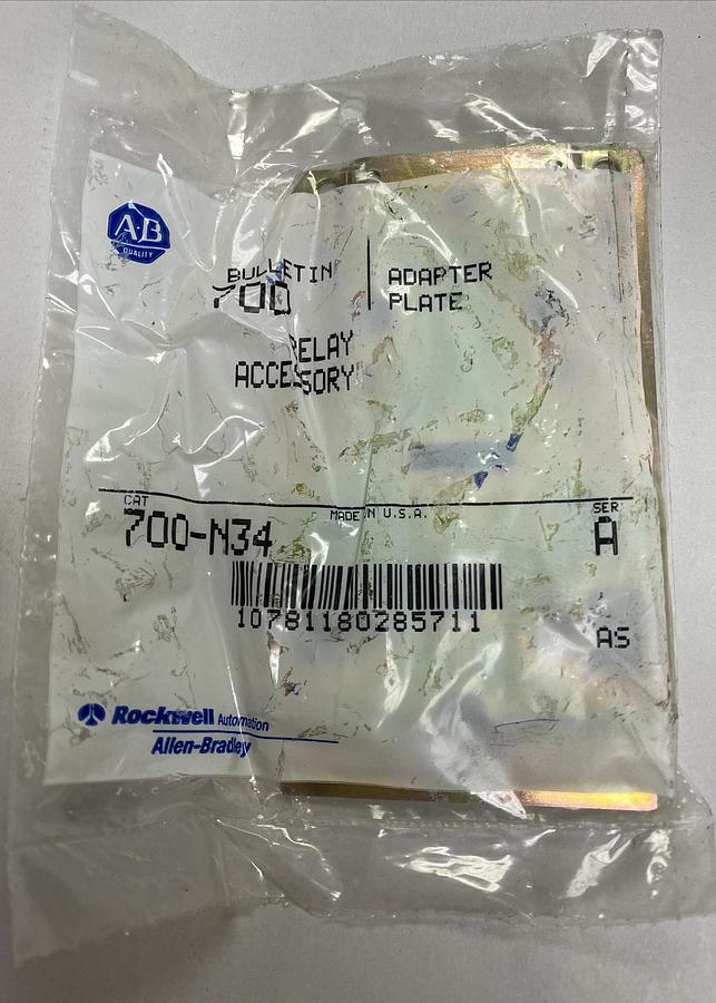 Used ALLEN-BRADLEY,700-N34,ADAPTER PLATE NOS
