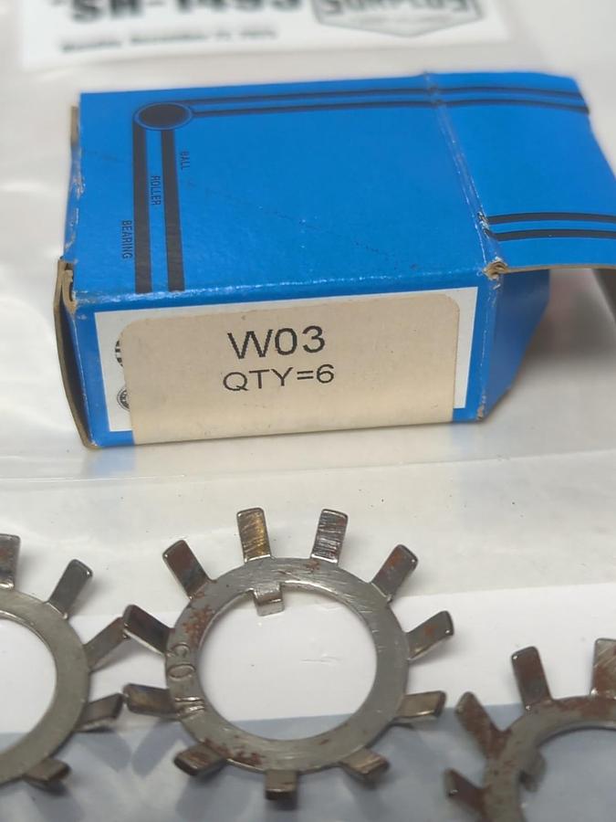 UNBRANDED,W03,BEARING ADAPTER LOCK WASHER LOT OF 18 PCS NOS