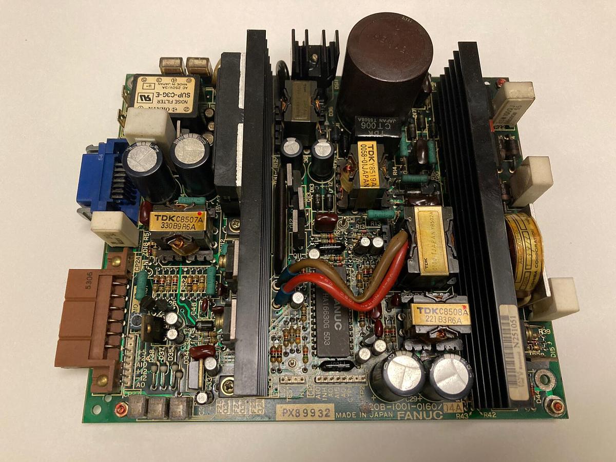 Used FANUC,20B-1001-0160/14A,POWER SUPPLY BOARD
