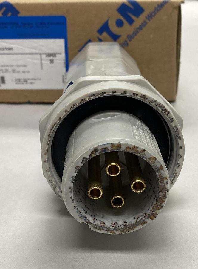 Used EATON CROUSE HINDS,NPJ3483,PLUG-INSULATED BODY 30A NEW