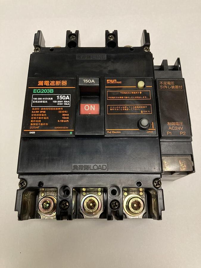 Used Fuji,EG203B,3 Pole Circuit Breaker
