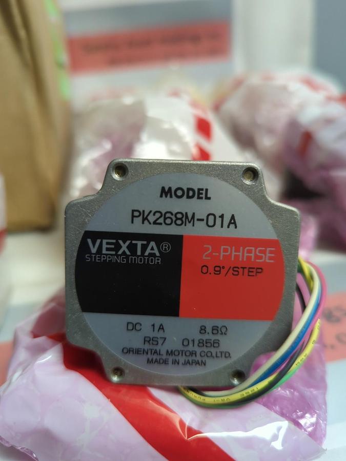 VEXTA,PK268M-01A,STEPPING MOTOR 2-PHASE 0.9 INCH STEP LOT OF 6 NOS