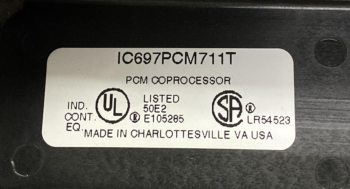 Used GE FANUC,IC697PCM711T,PROGRAMMABLE COPROCESSOR MODULE REFURBISHED